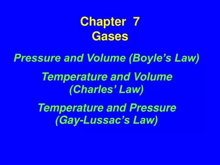 chapter 7 gases