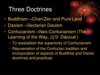 Three Doctrines
