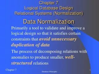 Data Normalization