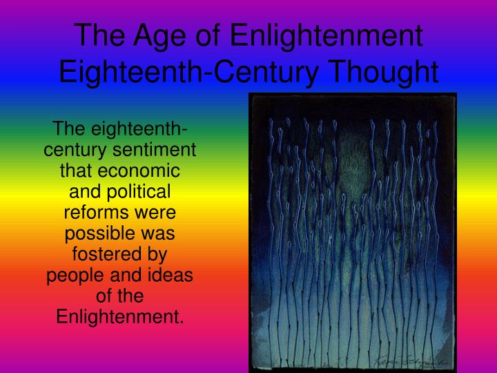 the age of enlightenment eighteenth century thought