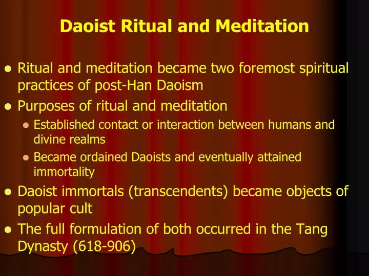 daoist ritual and meditation