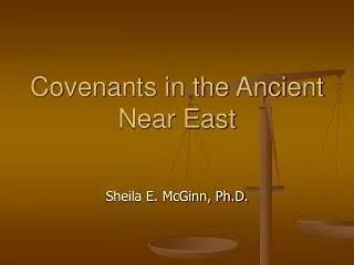 Covenants in the Ancient Near East