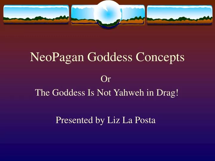neopagan goddess concepts