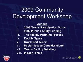 2009 Community Development Workshop