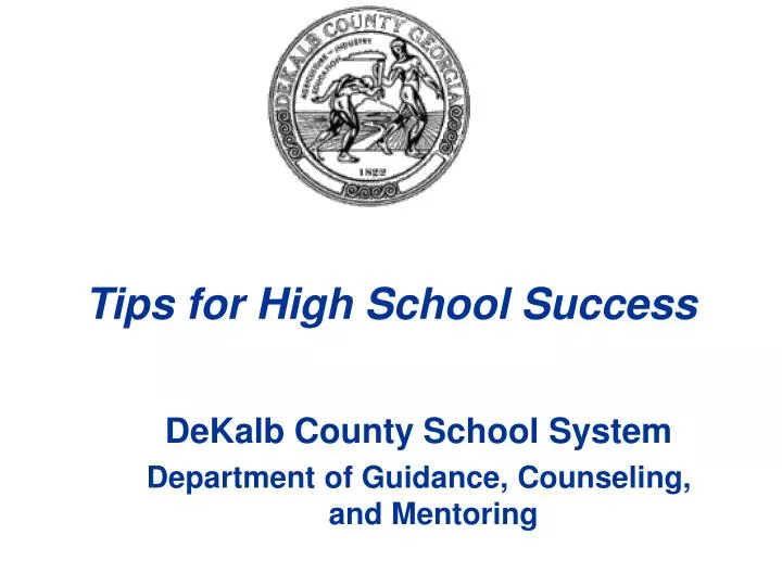 tips for high school success