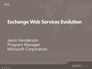 Exchange Web Services Evolution