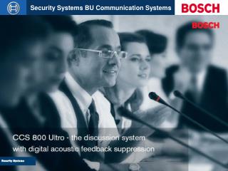 CCS 800 Ultro - the discussion system with digital acoustic feedback suppression