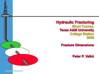 Hydraulic Fracturing Short Course, Texas A&amp;M University 	College Station 	2005 	 Fracture Dimensions Peter P. Valkó
