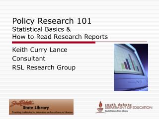 Policy Research 101 Statistical Basics &amp; How to Read Research Reports