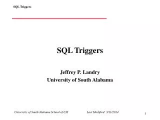 SQL Triggers