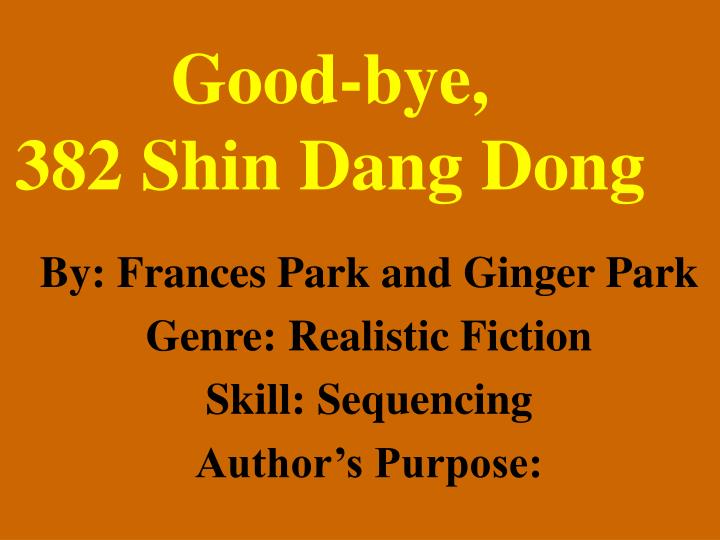 good bye 382 shin dang dong