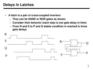 Delays in Latches