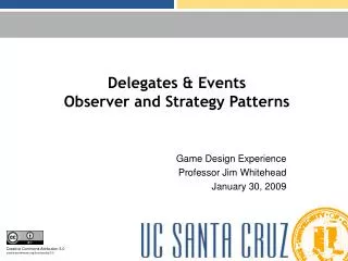 Delegates &amp; Events Observer and Strategy Patterns