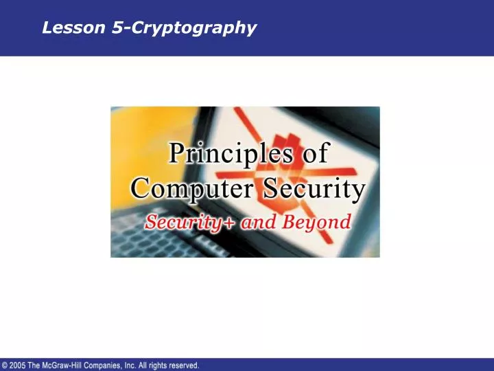 lesson 5 cryptography