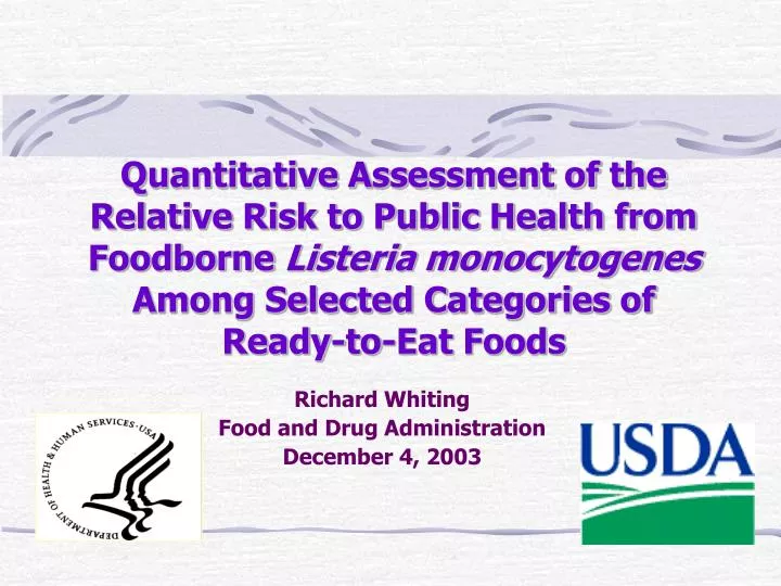 richard whiting food and drug administration december 4 2003