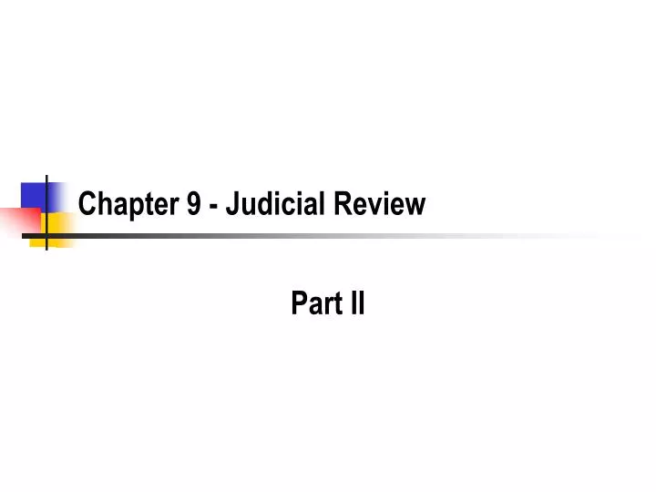 chapter 9 judicial review