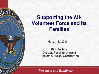 Supporting the All-Volunteer Force and Its Families