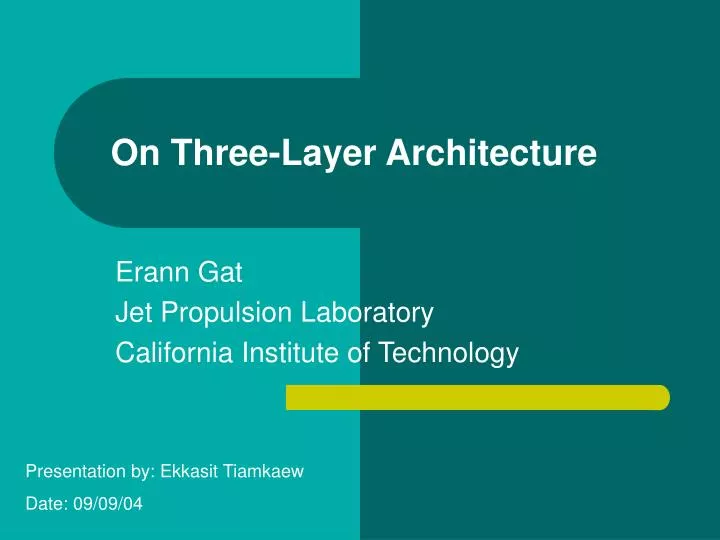 on three layer architecture