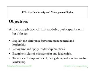 Effective Leadership and Management Styles