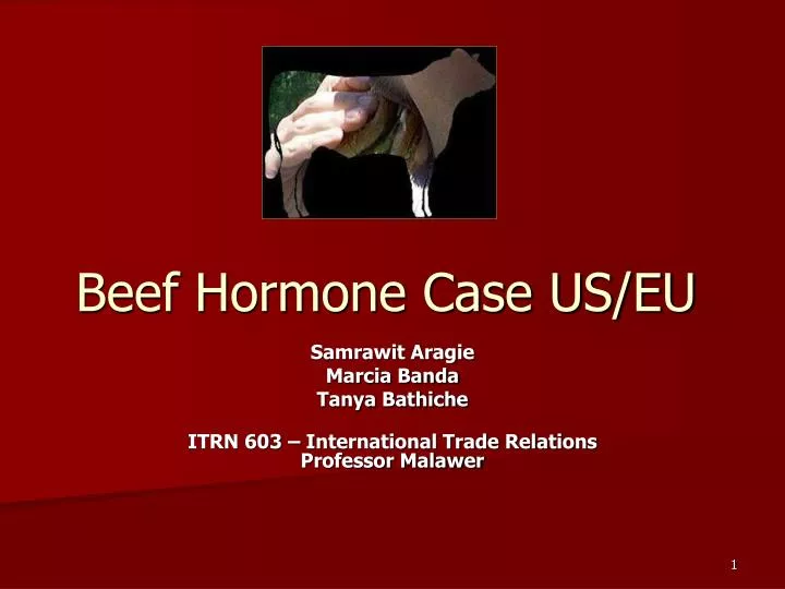 beef hormone case us eu