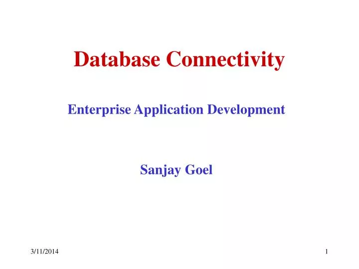 database connectivity