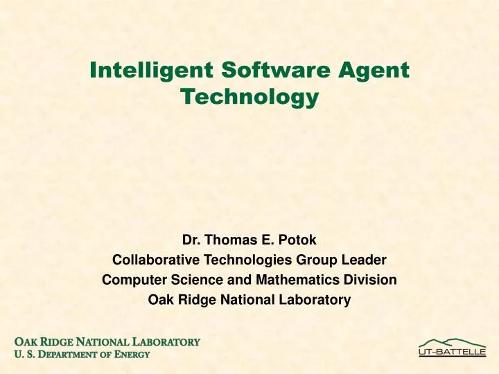 intelligent software agent technology
