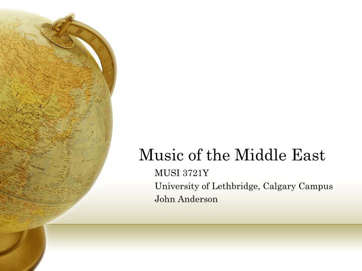 music of the middle east