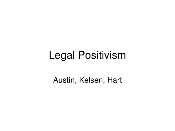legal positivism
