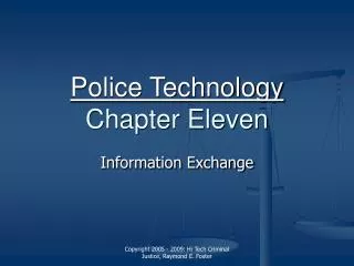 Police Technology Chapter Eleven
