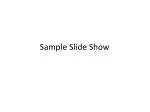 Sample - slide 1