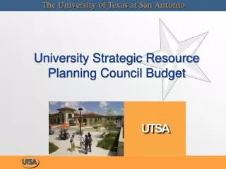 University Strategic Resource Planning Council Budget
