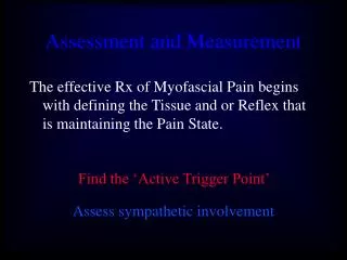Assessment and Measurement
