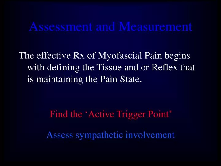 assessment and measurement