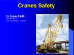 Cranes Safety - slide 1