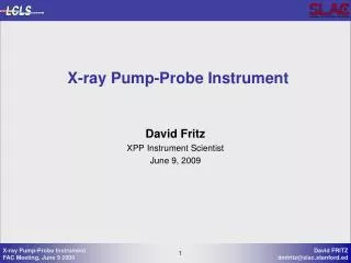 X-ray Pump-Probe Instrument