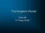 The Kingdom Period - slide 1