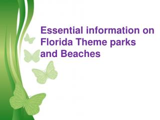Essential information about Florida Theme parks and Beaches