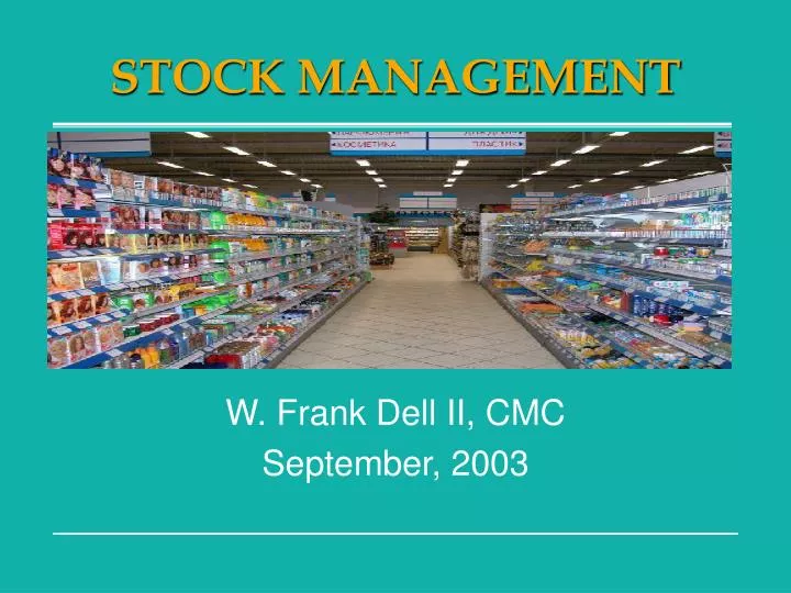 stock management