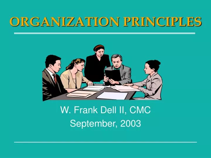 organization principles