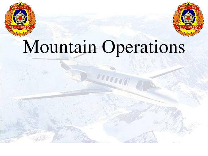 mountain operations
