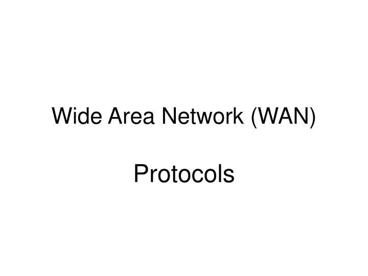 wide area network wan