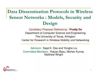 Data Dissemination Protocols in Wireless Sensor Networks : Models, Security and Design
