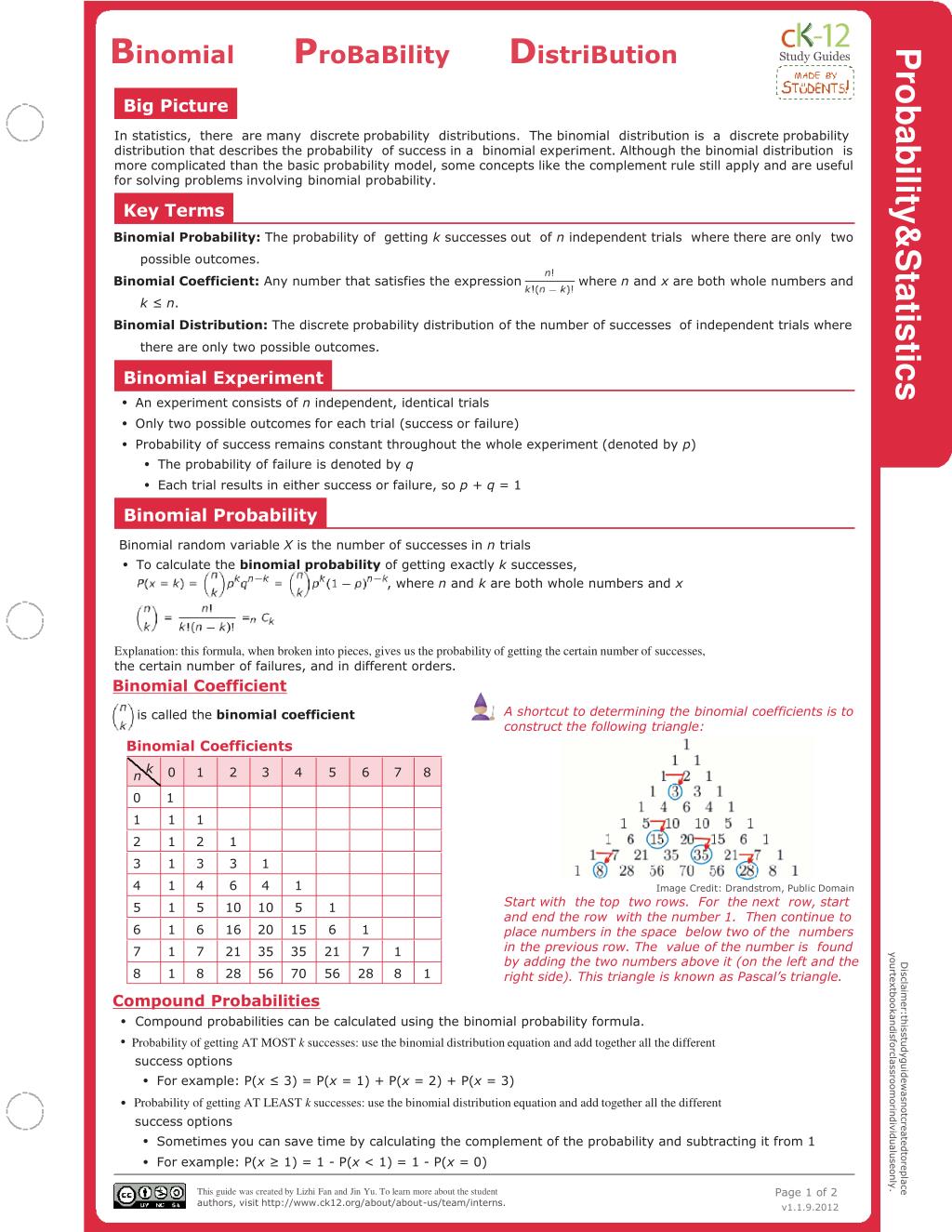 PPT - CK-12 FlexBooks on Binomial Probability Distribution PowerPoint ...
