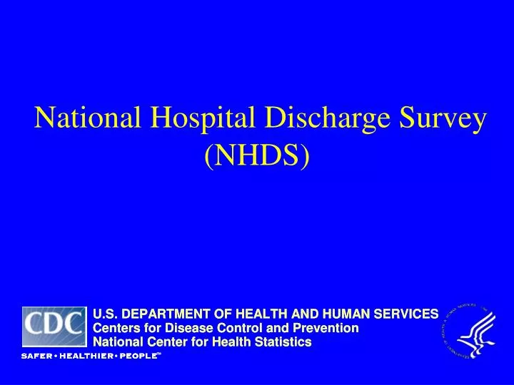 national hospital discharge survey nhds