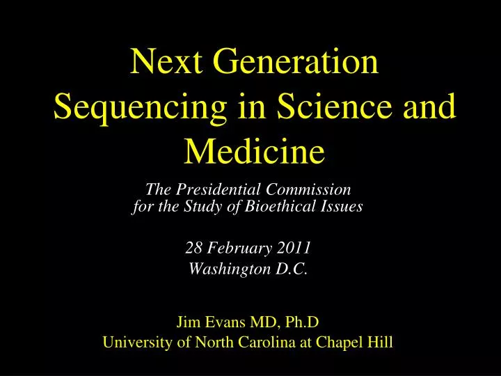 next generation sequencing in science and medicine