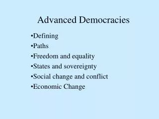 Advanced Democracies