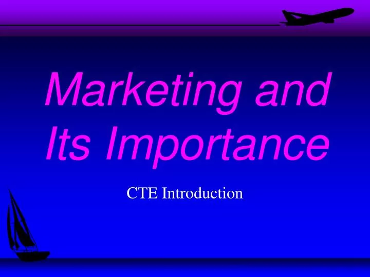 marketing and its importance