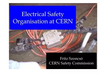 Electrical Safety Organisation at CERN