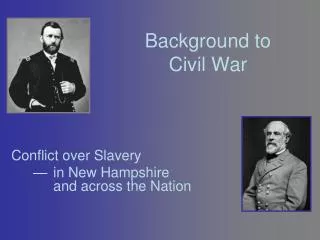 Background to Civil War