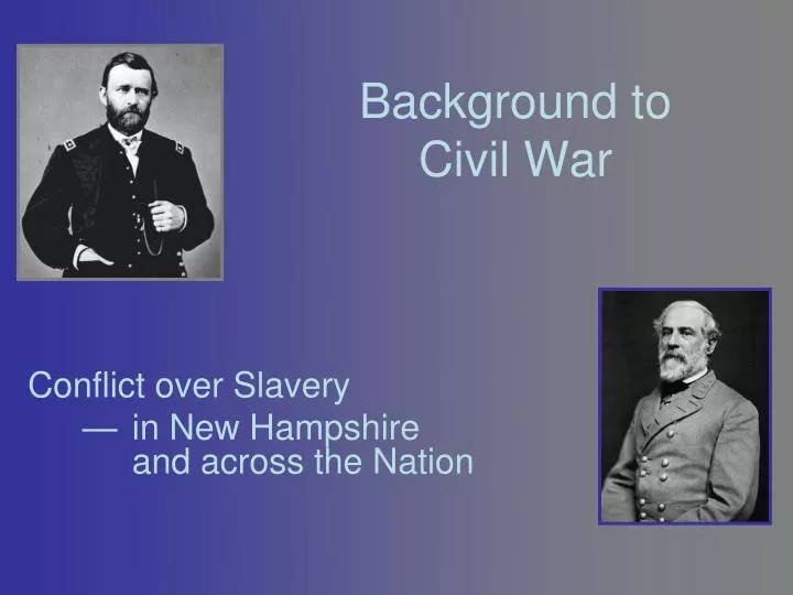 background to civil war